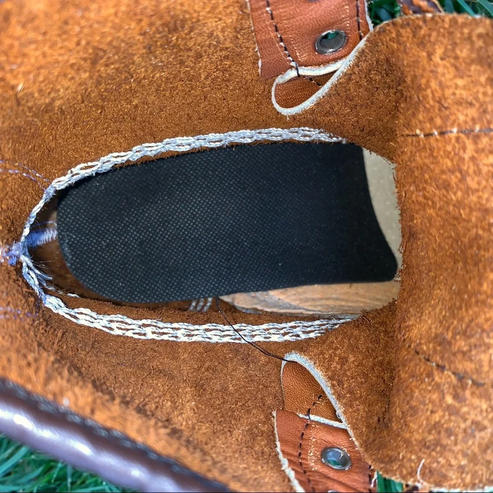 Carreta Brown Leather Work Boots